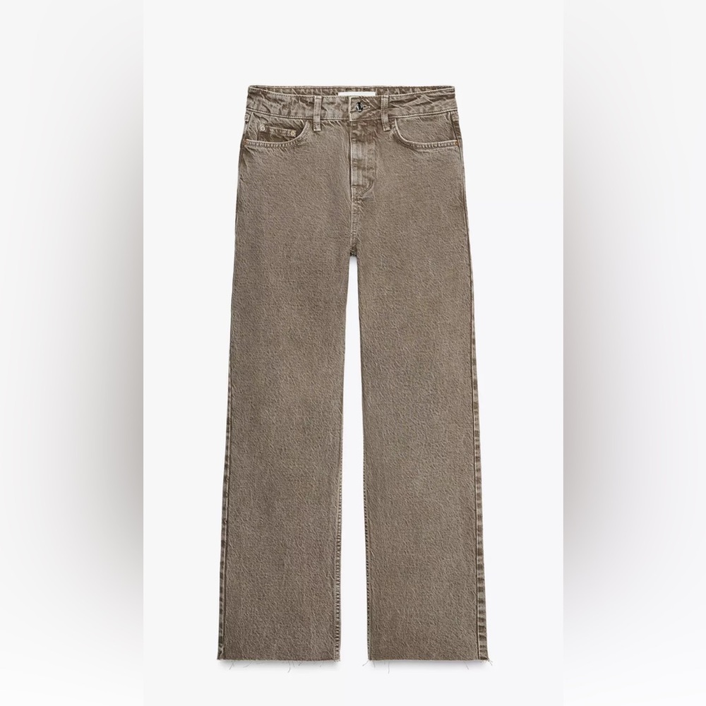 Zara split hem jeans